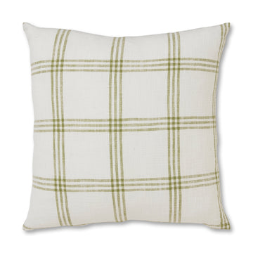 Marsh Green Woven Check Cushion