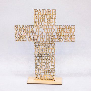 Italian Lords Prayer Cross