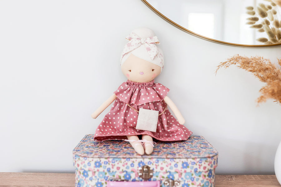 Piper Doll - Pink Spot 43cm