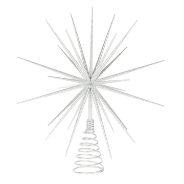 3d Starburst Tree Topper Silver