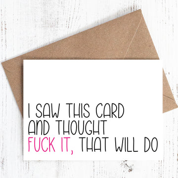 That Will Do Card