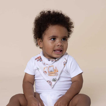 Dribble Bib - Diggers & Tractors