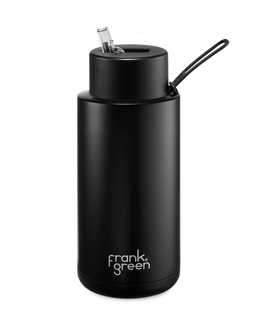 Frank Green Reusable Bottle - Midnight (Black) - 1L