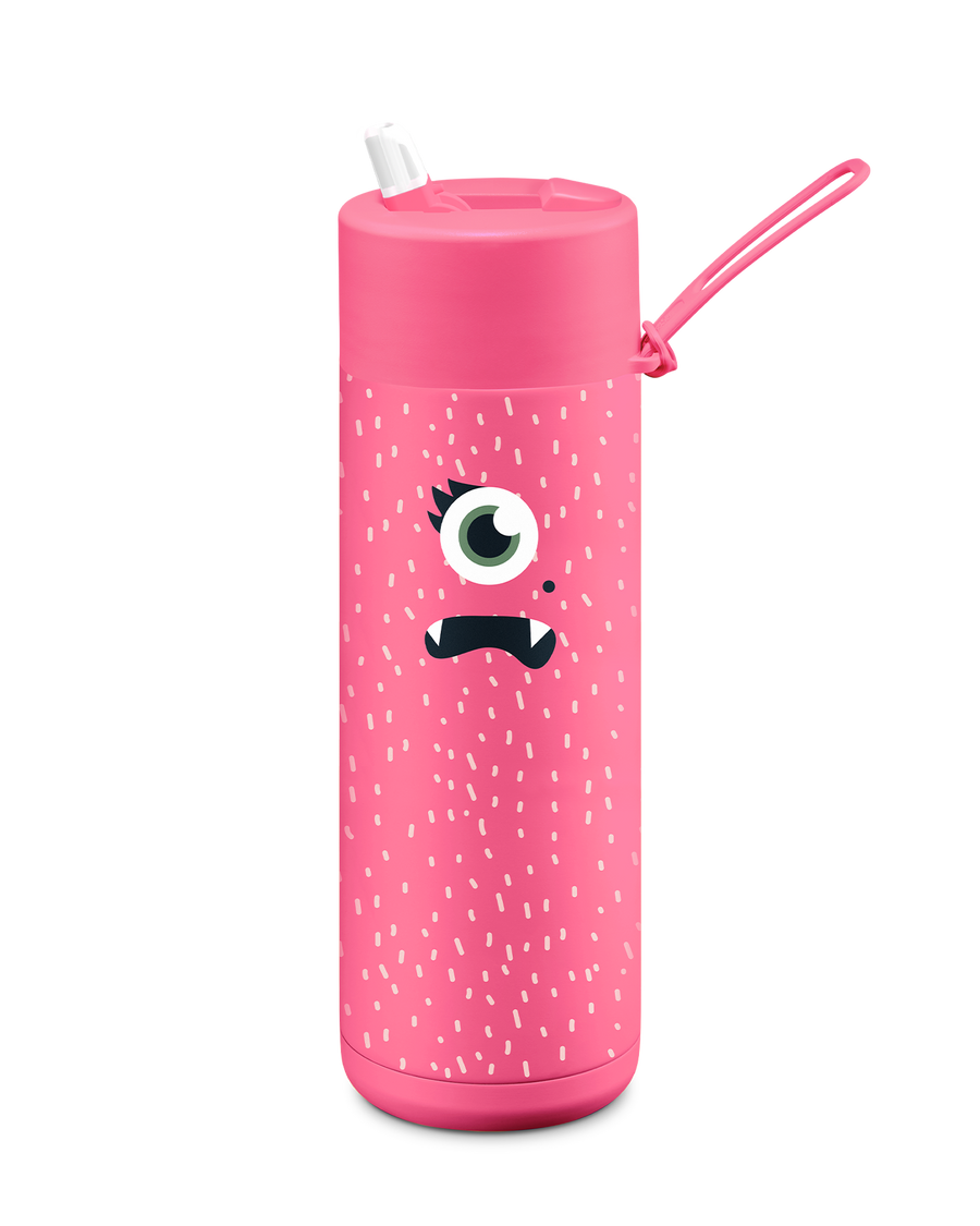 Franksters Bottle - Neon Pink Piper (flip lid) 595ml