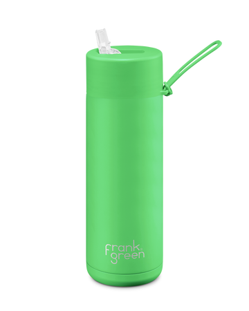 Frank Green Reusable Bottle - Neon Green - 595ml
