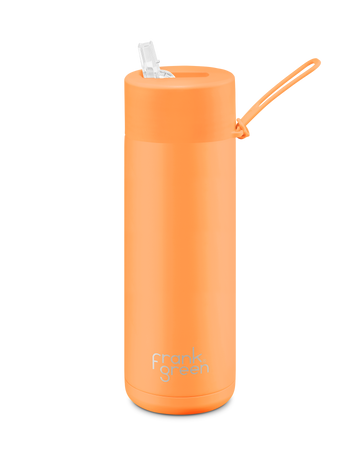 Frank Green Reusable Bottle - Neon Orange - 595ml