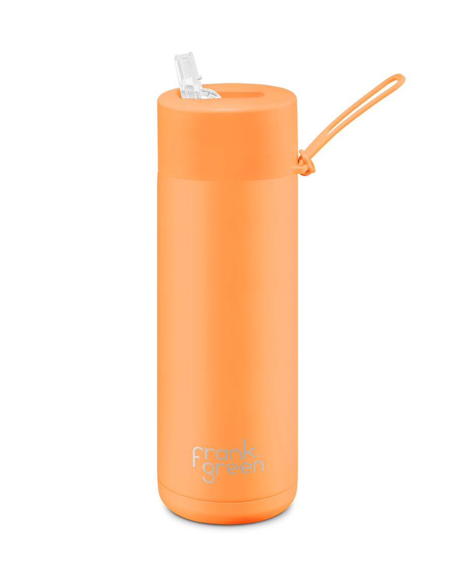 Frank Green Reusable Bottle - Neon Orange - 595ml