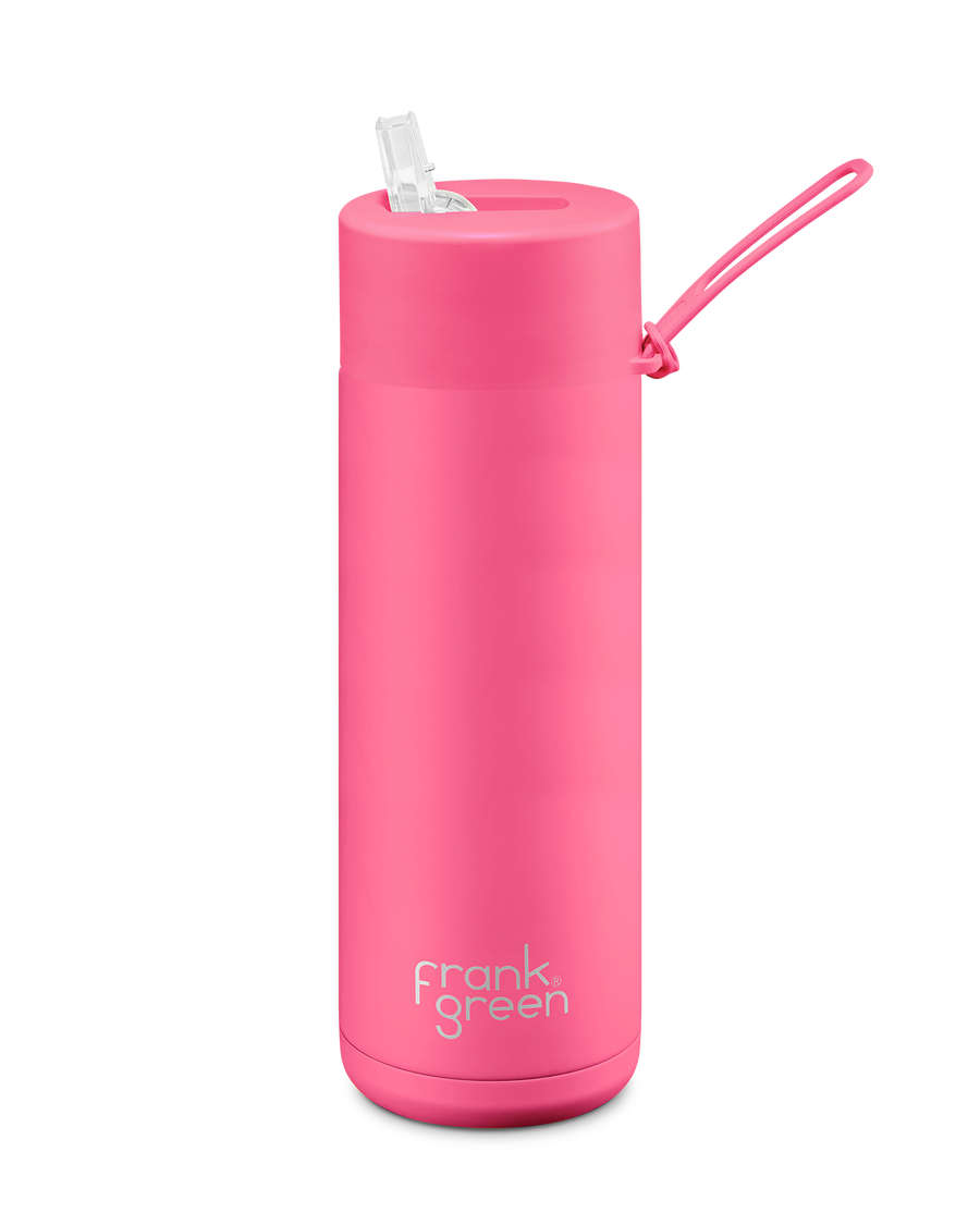 Frank Green Reusable Bottle - Neon Pink - 595ml