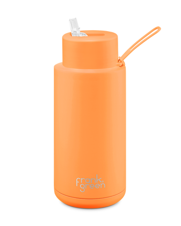 Frank Green Reusable Bottle - Neon Orange - 1L