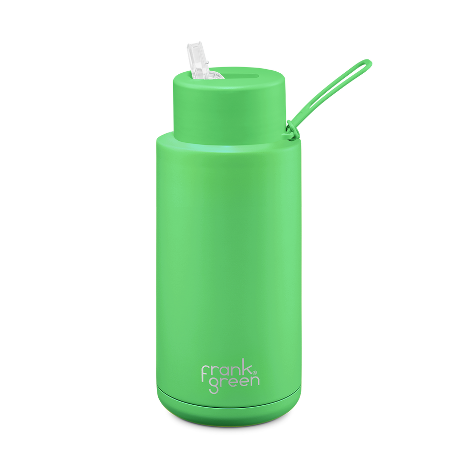 Frank Green Reusable Bottle - Neon Green - 1L