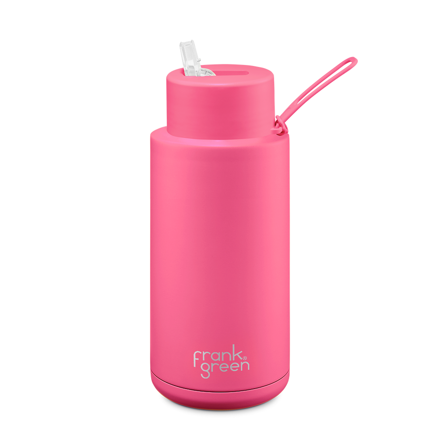 Frank Green Reusable Bottle - Neon Pink - 1L