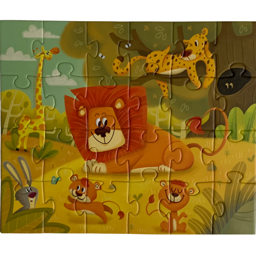 Leveled Puzzle - Step 3 (Wild Animals)