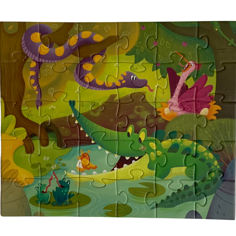Leveled Puzzle - Step 3 (Wild Animals)