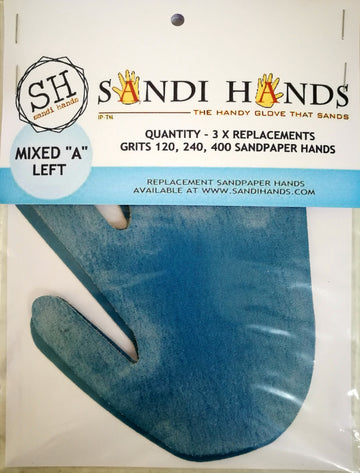 Mixed Grit Sandpaper Pack - Left hand