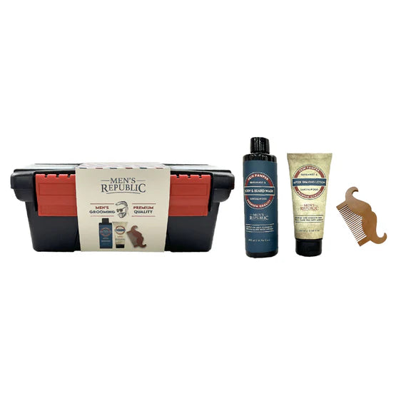 Men's Republic 4pc Grooming Kit Including  Tool Case