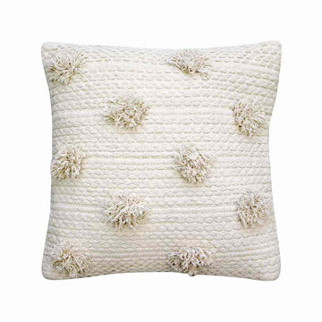 Fez Pom Pom Off White Cushion