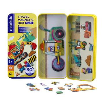 Magnetic Puzzle Box - Trucks