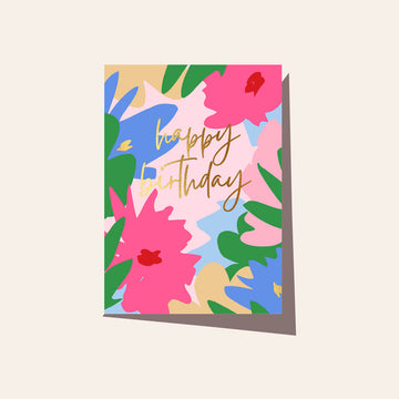 Floral Fiesta Birthday Card