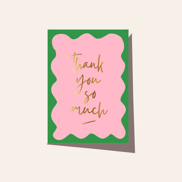 Wavy Thank You Card