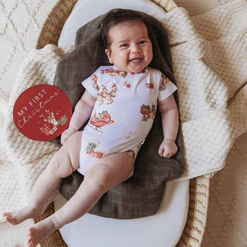 Reindeer Short Sleeve Bodysuit