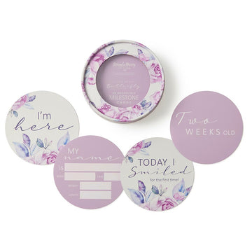 Lilac Skies and Butterfly Lilac Reversible Milestone Cards
