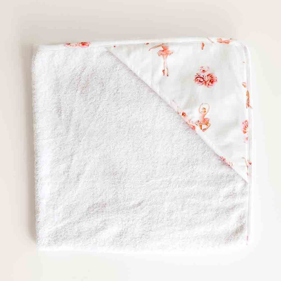 Ballerina Organic Hooded Baby Towel
