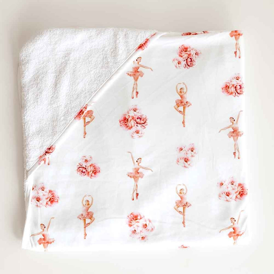 Ballerina Organic Hooded Baby Towel