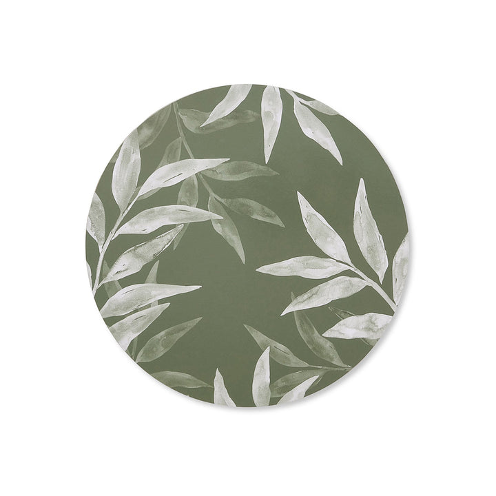 Woodlands Green Round Placemat S/4