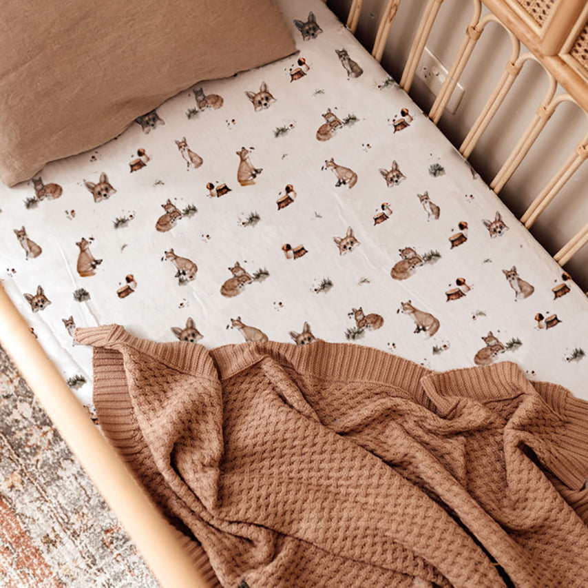 Fox Fitted Cot Sheet