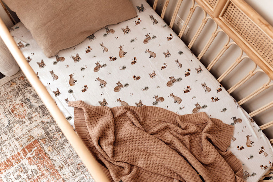 Fox Fitted Cot Sheet