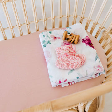 Lullaby Pink - Bassinet Sheet / Change Pad Cover