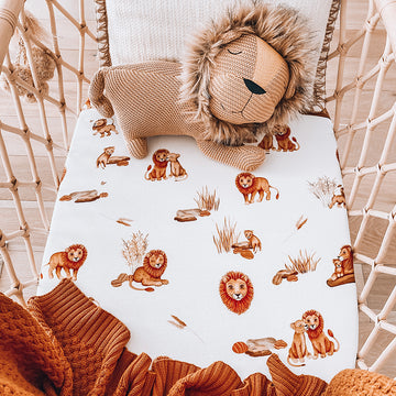 Lion - Bassinet Sheet / Change Pad Cover