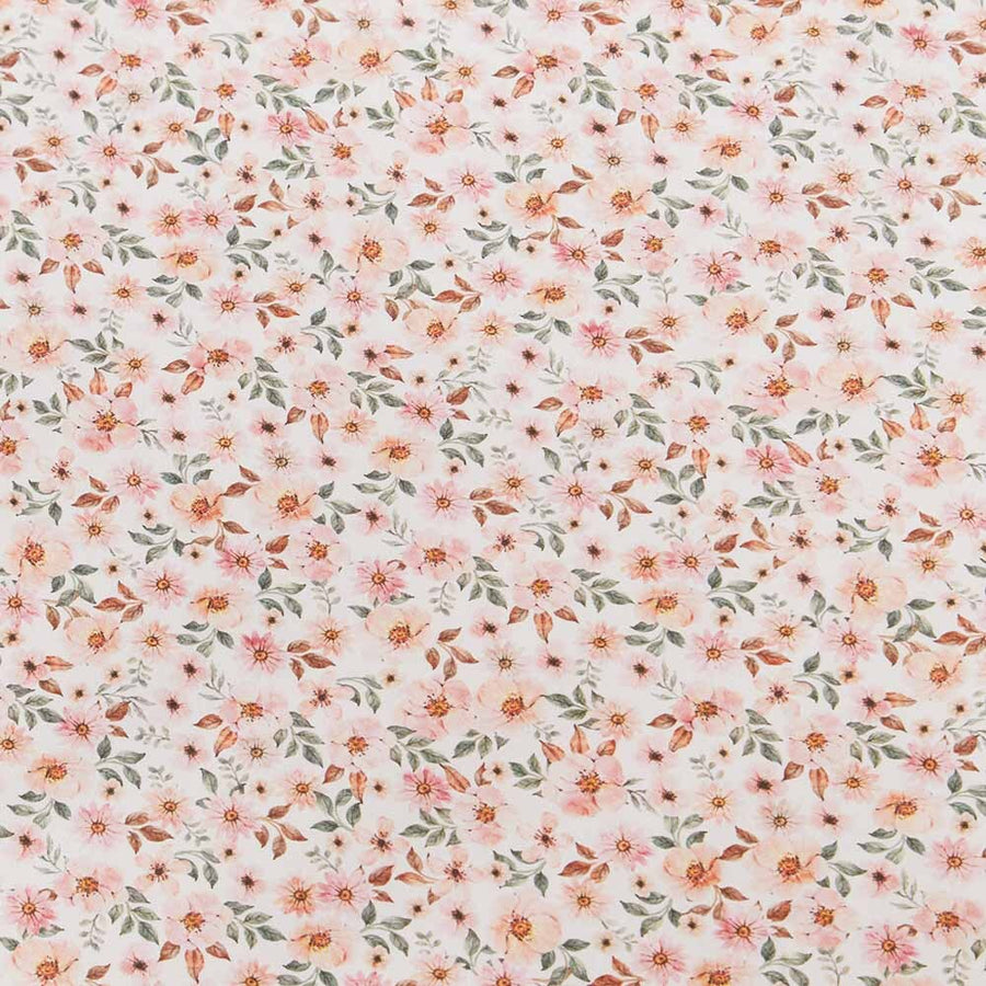 Spring Floral Bassinet Sheet / Change Pad Cover