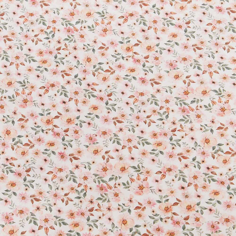 Spring Floral Bassinet Sheet / Change Pad Cover