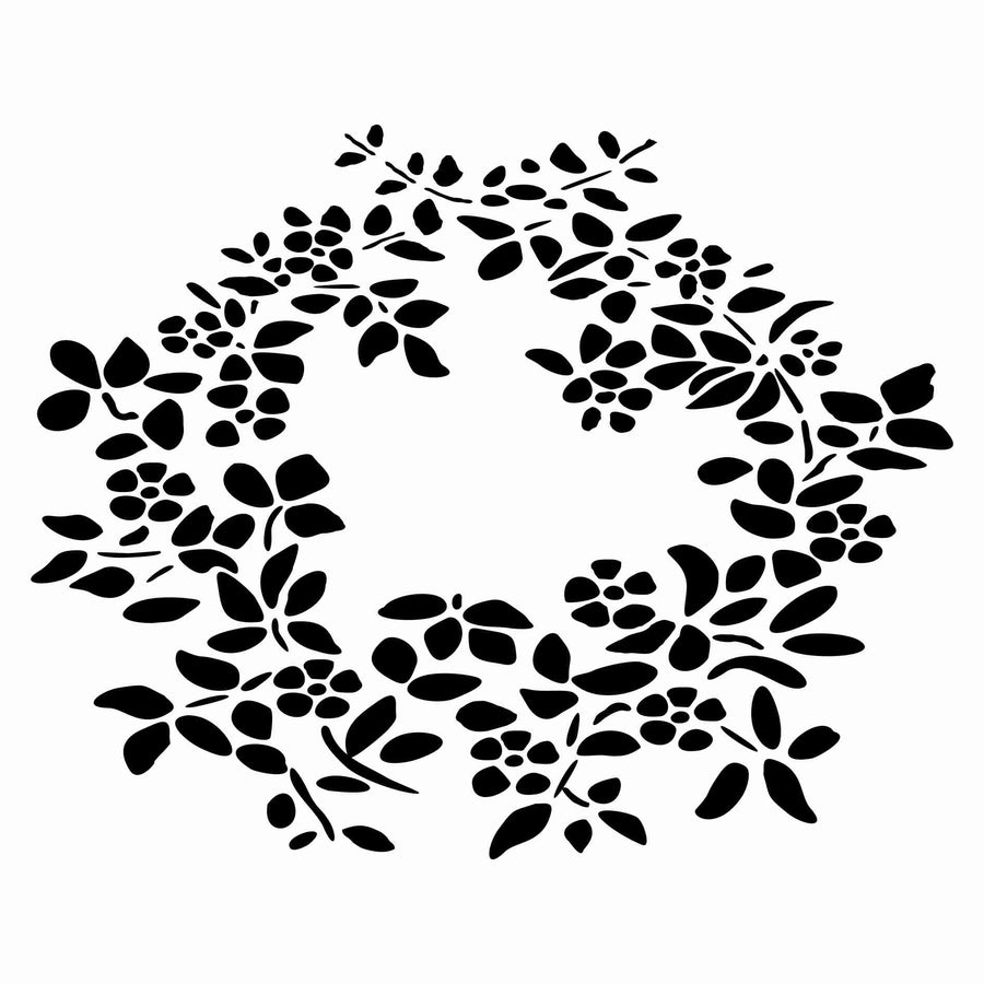 Floral Garland Stencil
