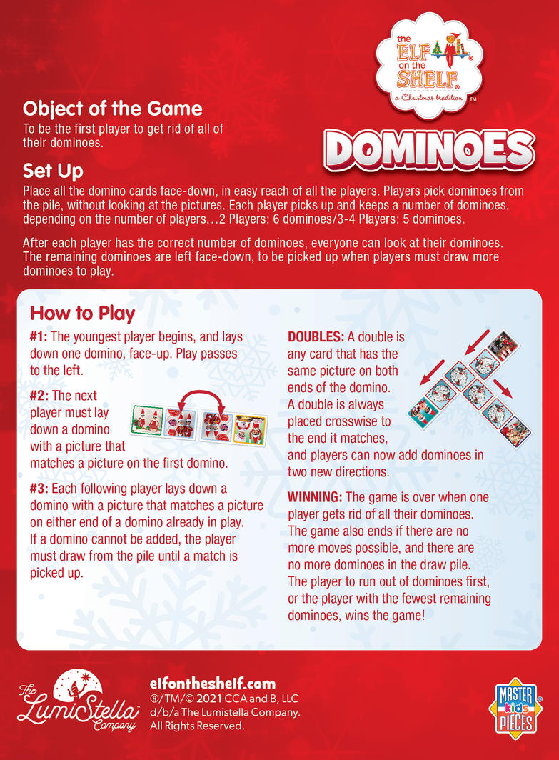 Elf on the Shelf Dominoes