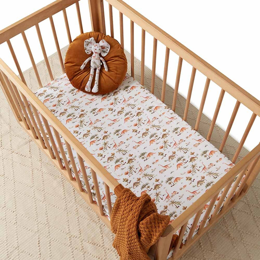 Dino Fitted Cot Sheet