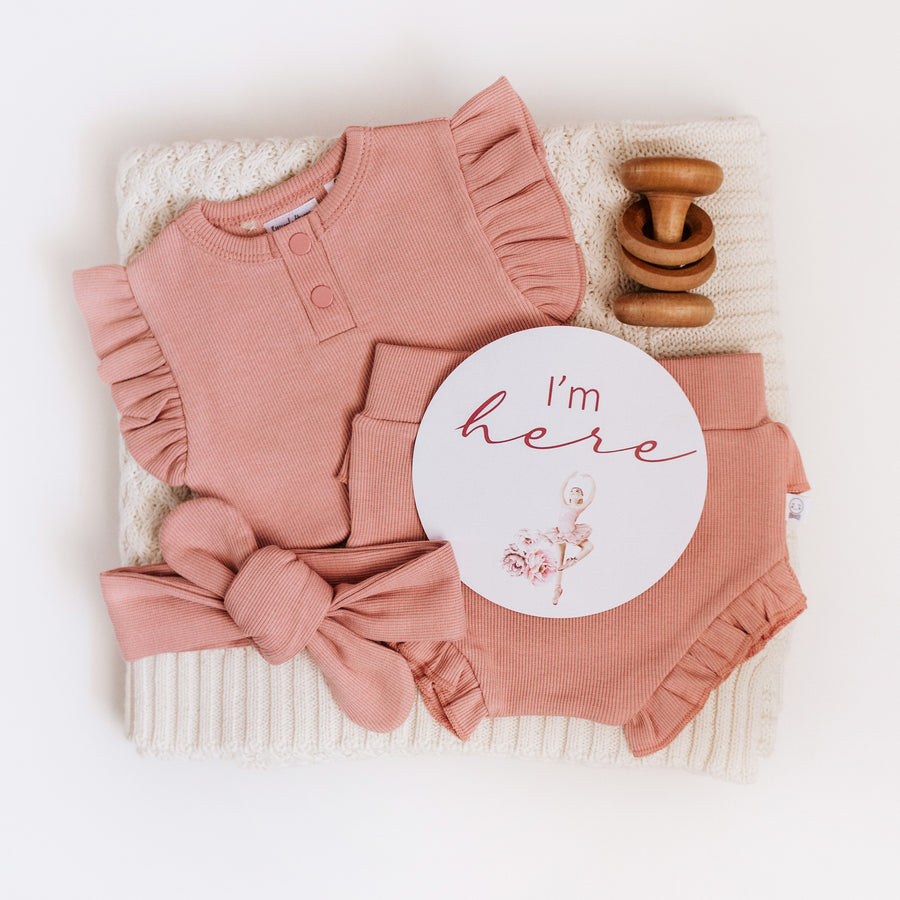 Rose Short Sleeve Bodysuit