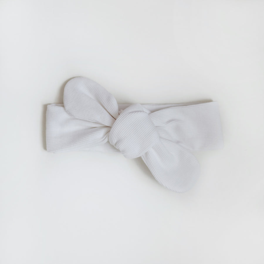 Milk Ribbed Topknot