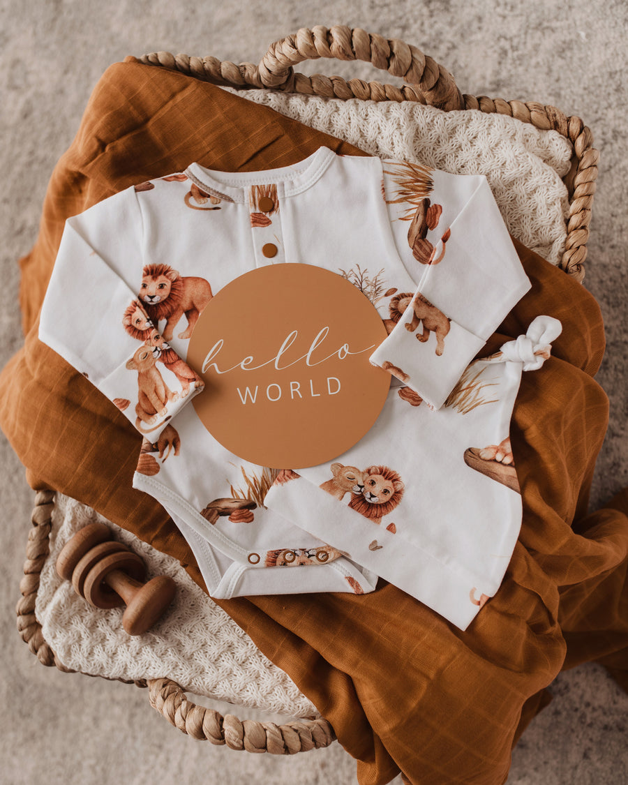 Lion Long Sleeve Bodysuit