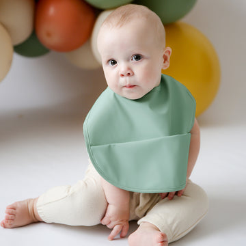 Snuggle Bib Waterproof - Sage