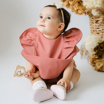 Snuggle Bib Waterproof - Terracotta