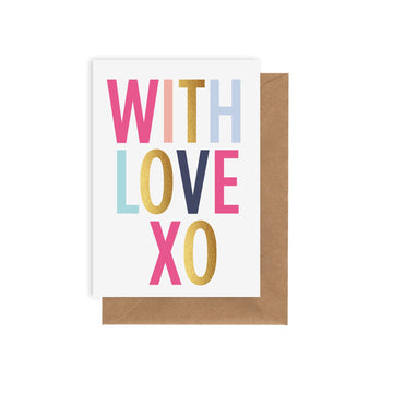 With Love XO Card
