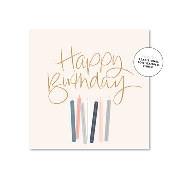 Birthday Candles Mini Card