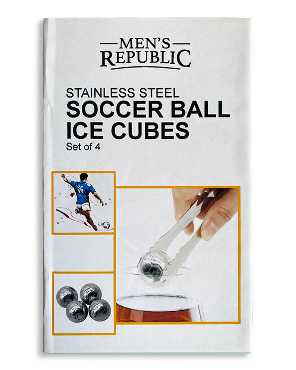 Soccer Ball Ice Cubes - 4  Pieces