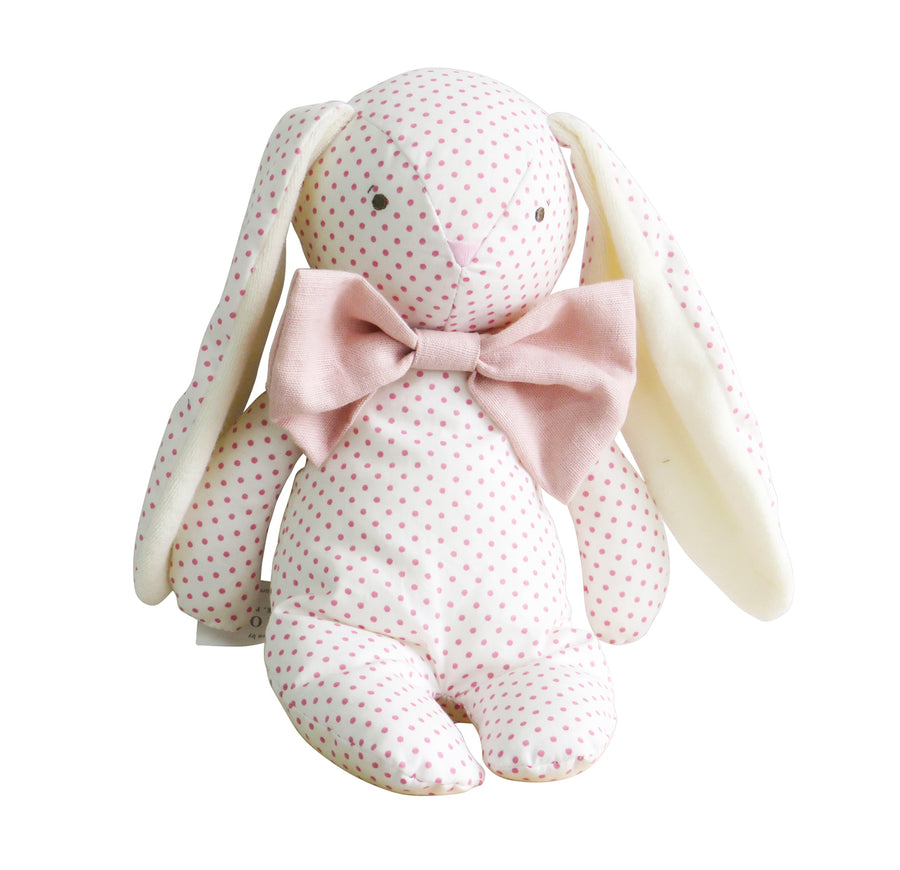 Roberta Floppy Bunny - Spot Pink & Bowtie