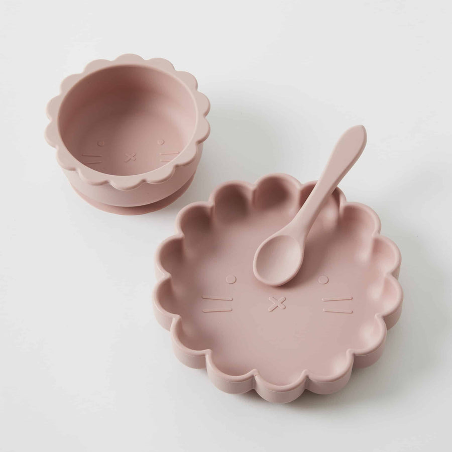 Henny Silicone 3 pc Dining Set - Musk