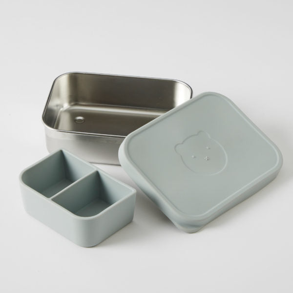 Rune Bento Box with Silicone Lid - Steel