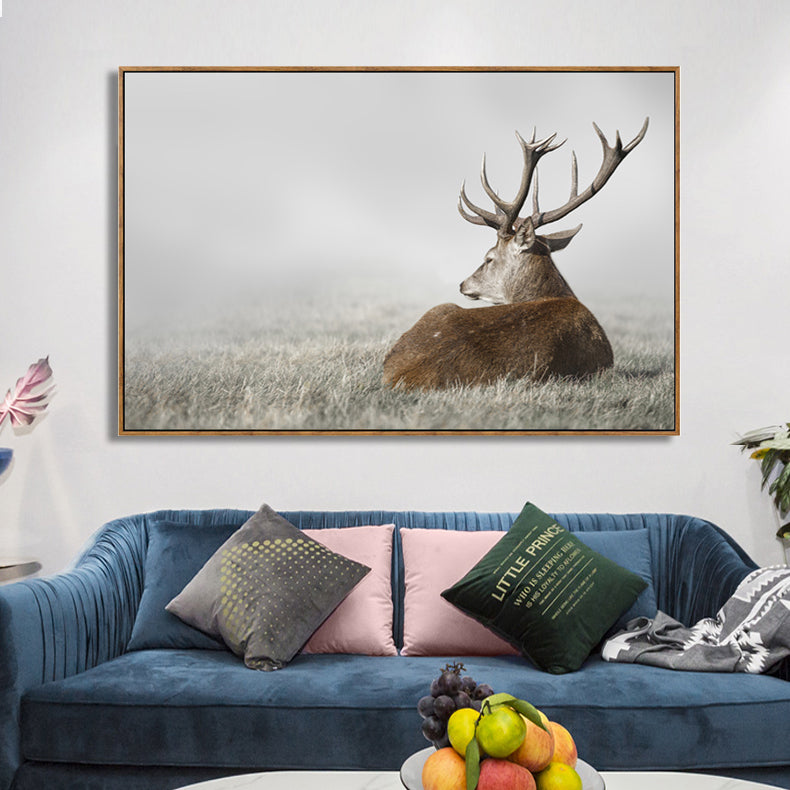 Winter Stag 90x70cm - Pick up only