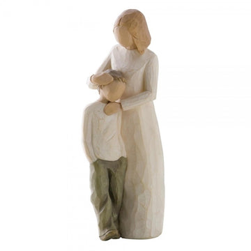 Mother and Son Figurine